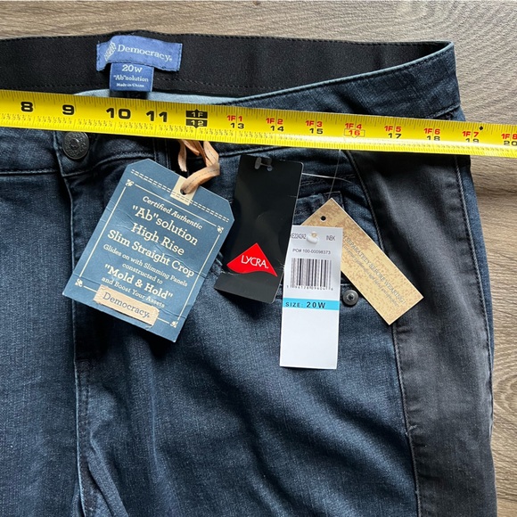 NWT Democracy Ab-Solution Side Stripe Straight Leg Jeans Plus Women's size 20W - Picture 6 of 8
